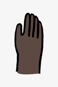 Raised hand, human rights clipart vector