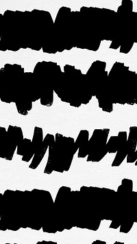 Abstract black squiggle iPhone wallpaper