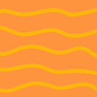 Orange wave pattern background vector