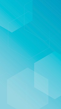 Blue geometric iPhone wallpaper, hexagon background