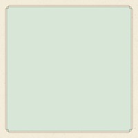 Pastel green background frame with gold yellow border vector