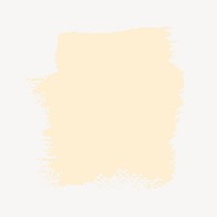 Beige brush stroke collage element vector