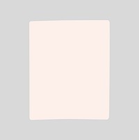 Beige rectangle shape collage element vector