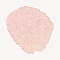 Pink badge, watercolor texture vector