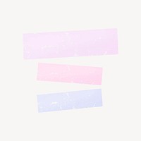 Pastel pink washi tape collage element vector