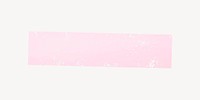 Pink pastel washi tape  collage element vector