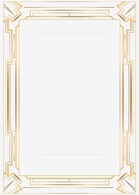 Art deco gold frame clipart vector