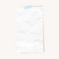 Wrinkled note paper clipart vector