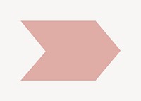 Pink arrow, page marker vector