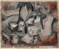 Dry cooler garden (1921) painting in high resolution by Paul Klee. 