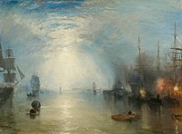 Keelmen Heaving in Coals by Moonlight (1835) by Joseph Mallord William Turner.  