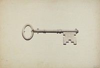 Shop Sign Key (1935–1942) by Henry Tomaszewski.  