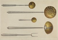 Kitchen Utensils (ca. 1939) by Fritz Boehmer.  