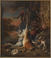 Dead Game (1701) painting in high resolution by Jan Weenix.