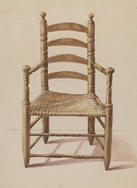 Ladder Back Chair (1935–1942) by American 20th century.  