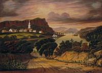 Lake George and the Village of Caldwell (mid 19th century) by Thomas Chambers.  