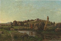 Landscape in Auvergne (1870) by Henri Joseph Harpignies.  