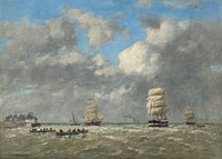 Le Havre (1883) by Eugène Boudin.  