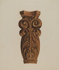 Leaf and Scroll (ca. 1938) by Thomas Dooley.  