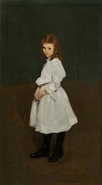 Little Girl in White (Queenie Burnett), (1907) by George Bellows.  