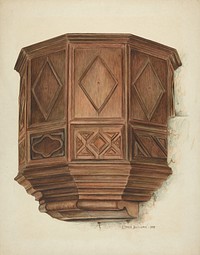 Pulpit (c. 1938) by Ethel Dougan.  