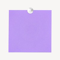 Purple  sticky note collage element psd