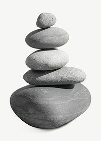 Zen stones collage element psd