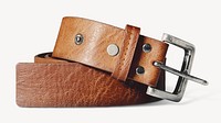 Brown belt, men's fashion isolated design 