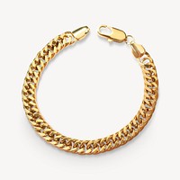 Gold bracelet collage element psd