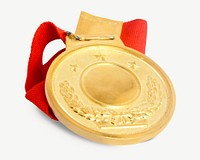 Gold medal  collage element psd