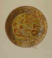 Pa. German Dish (ca. 1938) by Eugene Shellady.  