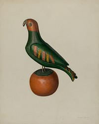 Pa. German Parrot (1935–1942) by Mina Lowry.  