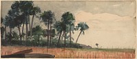 Palm Trees, Red (1890) by Winslow Homer.  