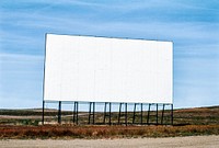 Billboard psd mockup, remixed from artworks by John Margolies