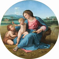 Raphael's The Alba Madonna (ca. 1510) famous painting.  