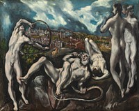 El Greco's Laocoön (c. 1610-1614) famous painting. 