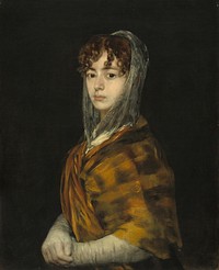 Francisco Goya's Se&ntilde;ora Sabasa Garcia (c. 1806-1811) famous painting. 