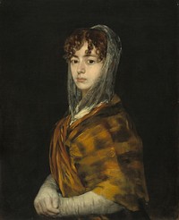 Francisco Goya's Señora Sabasa Garcia (c. 1806-1811) famous painting. 