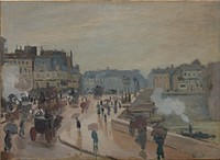 Claude Monet's The Pont Neuf (1871) famous painting. 