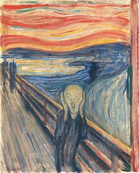 Edvard Munch's famous paintings. Original from Wikimedia Commons. 