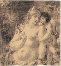 Nude with Cupid (ca. 1860s-1870s) by William P. Babcock. 