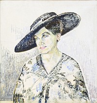 Portrait of Maria Schildknecht (1917) painting in high resolution by Milly Sloor. Original from the Thiel Gallery. 