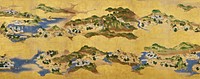 Ancient Japanese landscape map illustration. Original public domain image from the Minneapolis Institute of Art.    Digitally enhanced by rawpixel.