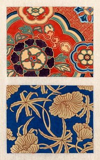 Ito nishiki, Kimono pattern (1750-1900). Original public domain image from Library of Congress.   Digitally enhanced by rawpixel.