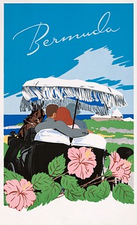 Bermuda (1940-1950) by Adolph Treidler. Original public domain image from the Library of Congress. Digitally enhanced by rawpixel.