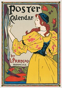 Poster calendar by L. Prang & Co., (1897) by Louis Rhead. Original public domain image from the Library of Congress. Digitally enhanced by rawpixel.