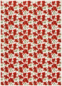 Red poppy design (1911). Original public domain image from the Library of Congress. Digitally enhanced by rawpixel.