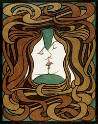 The Kiss (1898) by Peter Behrens. Original public domain image from The Minneapolis Institute of Art. Digitally enhanced by rawpixel.