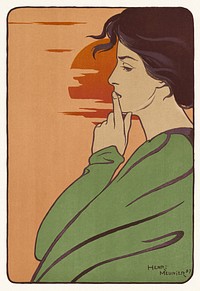 L'Heure du silence (1897) by Henri Georges J. I. Meunier.  Original public domain image from the Cleveland Museum of Art. Digitally enhanced by rawpixel.