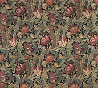 Vintage floral pattern (1918) in high resolution. Public domain image from the Smithsonian. Digitally enhanced by rawpixel.